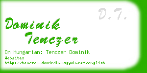 dominik tenczer business card